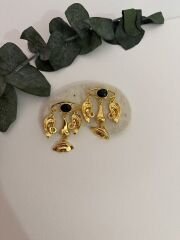 Kulak Burun Model Sallantılı Küpe