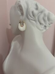 Mineli Oval Model Küpe