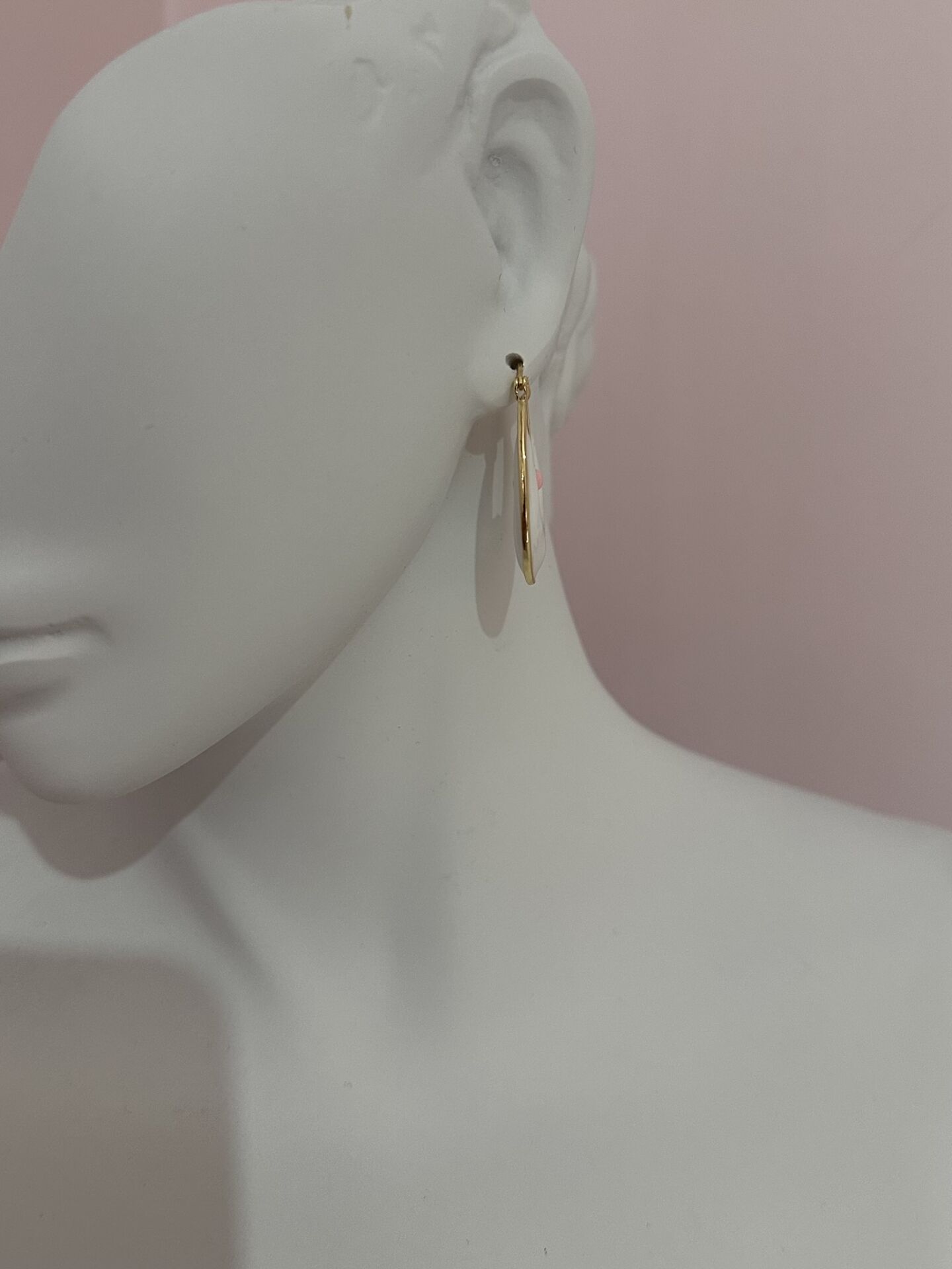 Mineli Oval Model Küpe