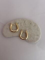 Oval Model Çelik Halka Küpe