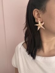 Deniz Yıldızı Küpe Pembe