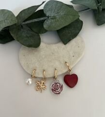 Marka Model 4'lü Küpe