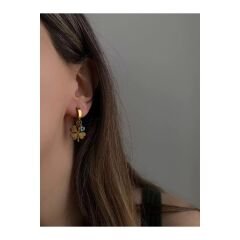 Çelik Yonca Model Küpe