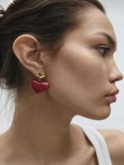 Marka Model Kalp Küpe