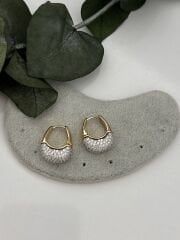 İki Renkli Halka Küpe