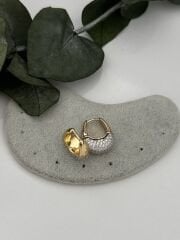 İki Renkli Halka Küpe