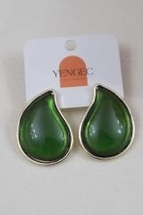 Damla Model Yeşil Küpe