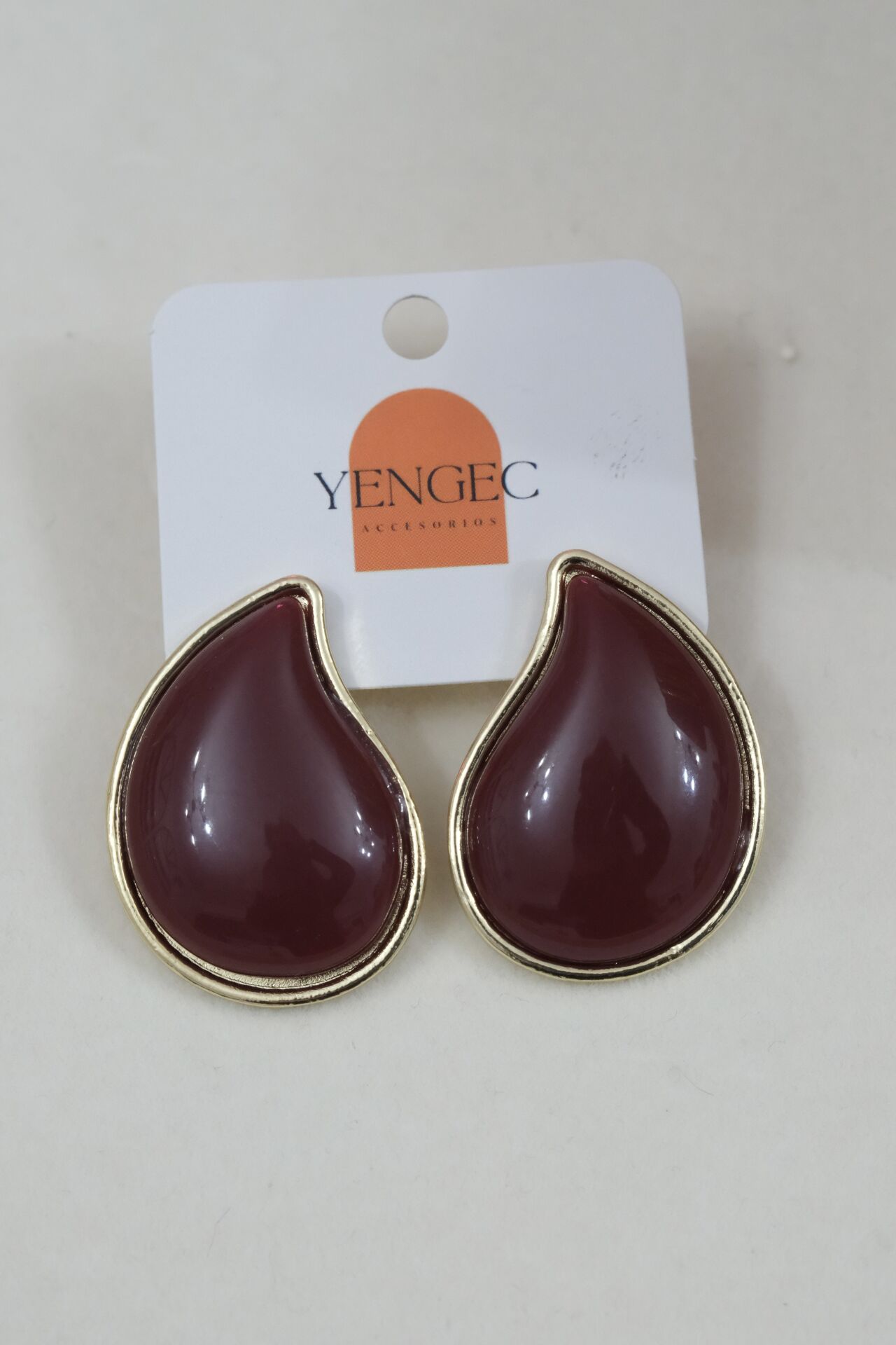 Damla Model Bordo Küpe