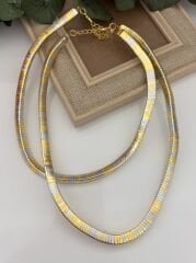 İkili Gold Kolye