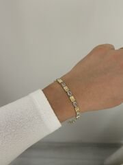 Gold Taşlı Bileklik