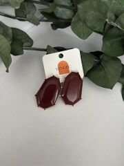 Bordo Renk Küpe