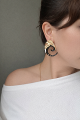 Siyah Fil Model Küpe