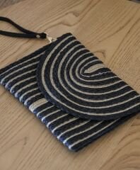 Siyah Gold Clutch Model Çanta