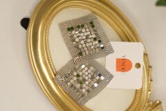 Kare Silver Pul Model Küpe