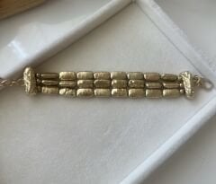 Bronz Antik Model Çoklu Görünümlü Bileklik